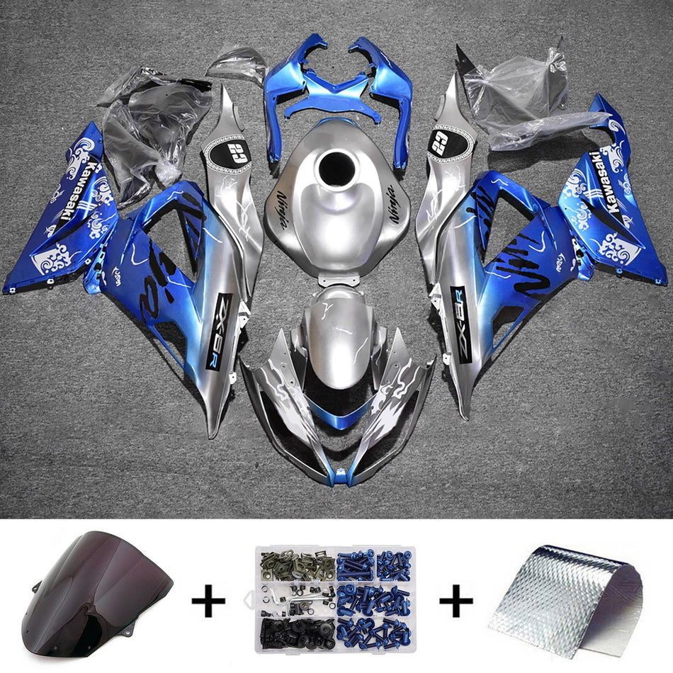 インジェクションフェアリングキット ボディワーク プラスチック ABS カワサキ ZX6R 636 2013-2018 に適合