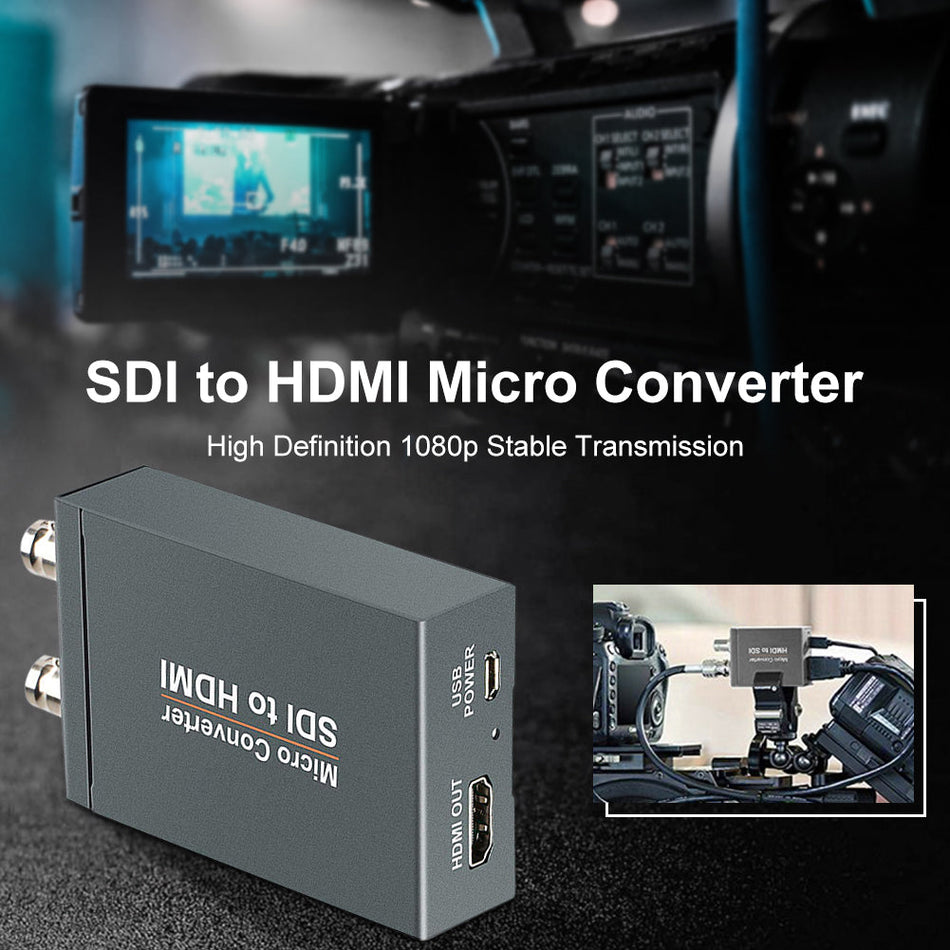 ミニ HD ビデオ マイクロ コンバーター SDI から HDMI + SDI 1 から 2 オーディオ フォーマット検出