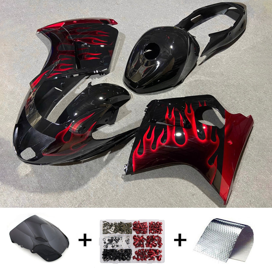 ホンダ CBR1100XX スーパーブラックバード 1996-2007 用 ABS樹脂製インジェクションフェアリングキット