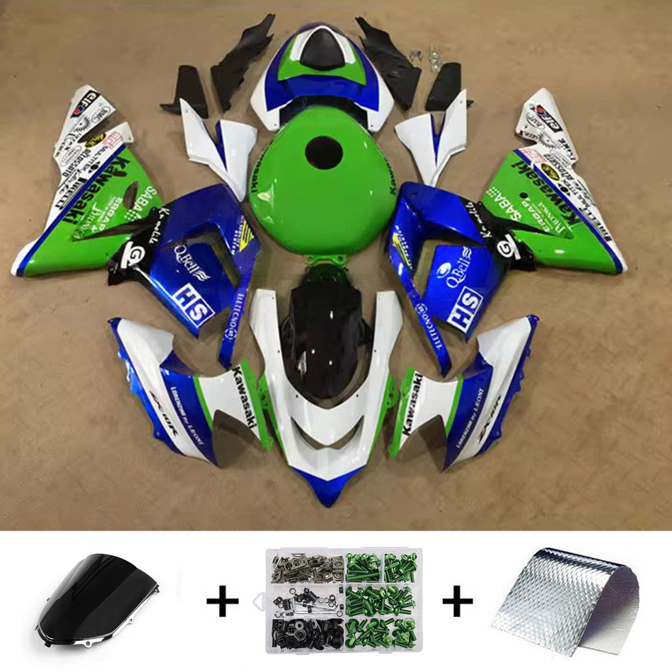 インジェクションフェアリングキット ボディワーク プラスチック ABS カワサキ ZX10R 2004-2005 に適合