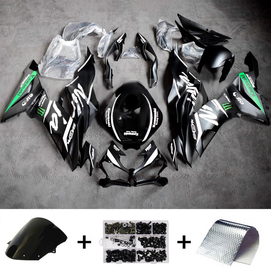 インジェクションフェアリングキット ボディワーク プラスチック ABS カワサキ ZX6R 2019-2023 に適合