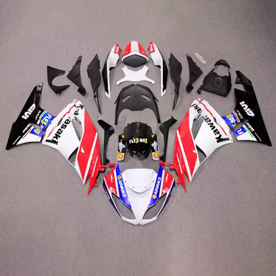 インジェクションフェアリングキット ボディワーク プラスチック ABS カワサキ ZX6R 636 2009-2012 に適合