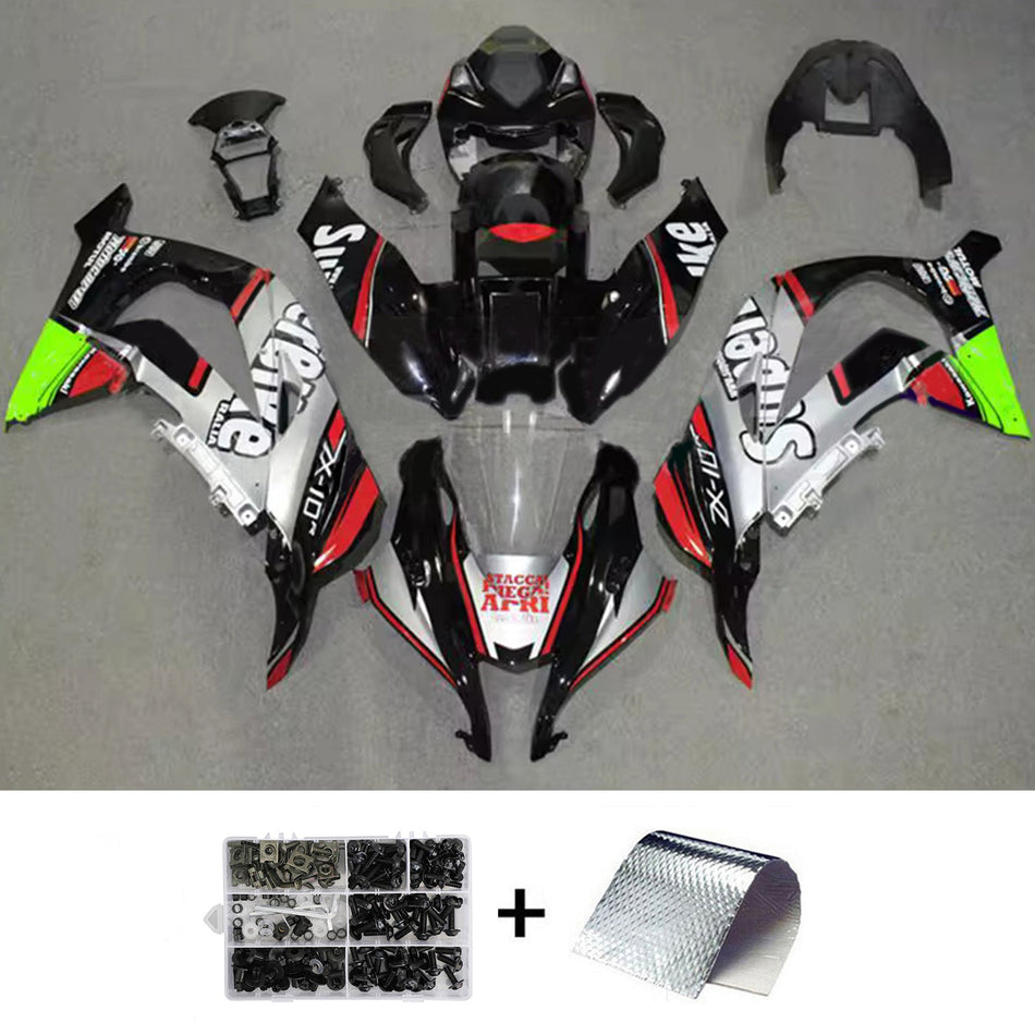 インジェクションフェアリングキット ボディワーク プラスチック ABS カワサキ ZX10R 2016-2020 に適合