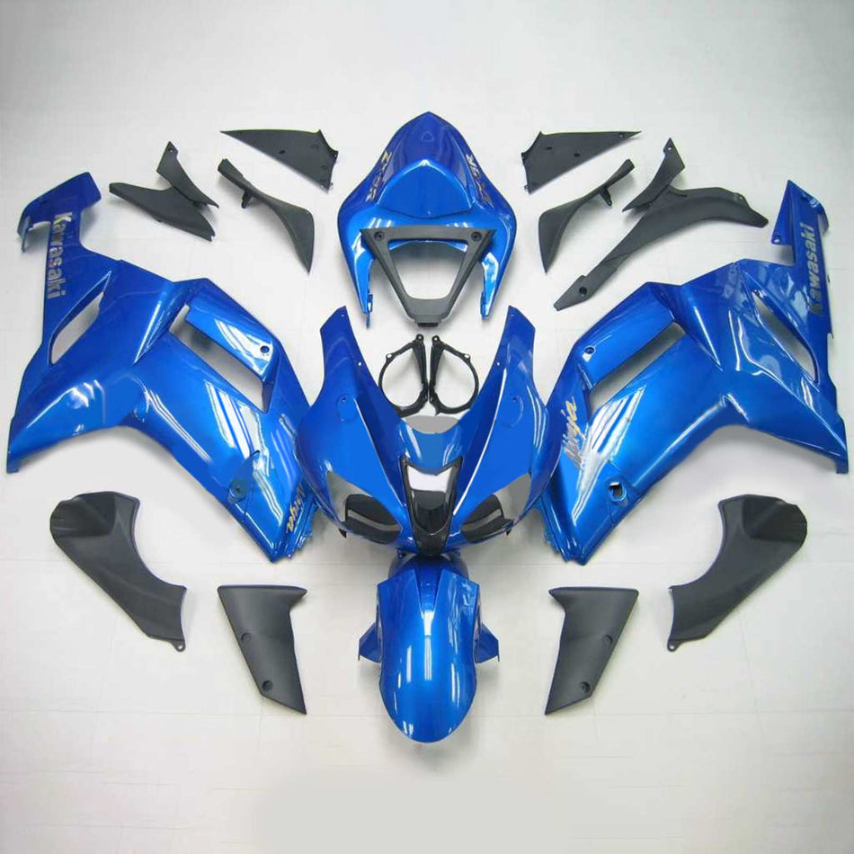 2007-2008 カワサキ ZX6R 636 Amotopart インジェクションフェアリングキット ボディワーク プラスチック ABS #106