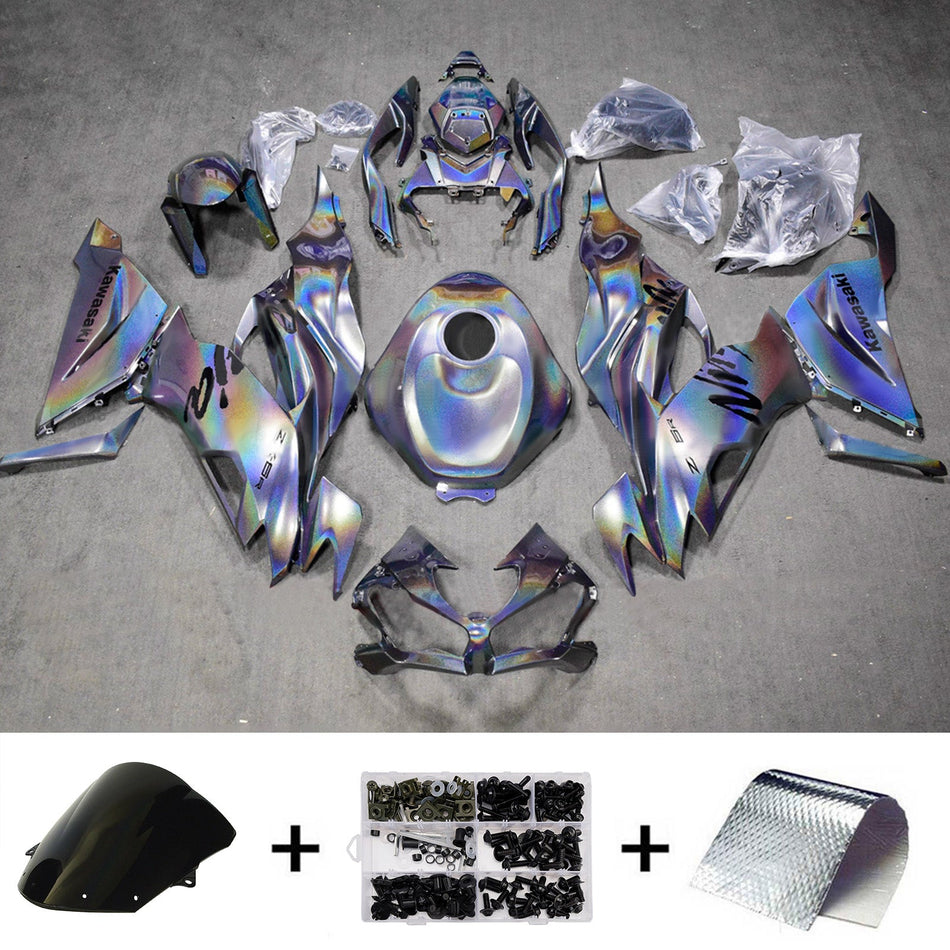 インジェクションフェアリングキット ボディワーク プラスチック ABS カワサキ ZX6R 2019-2023 に適合
