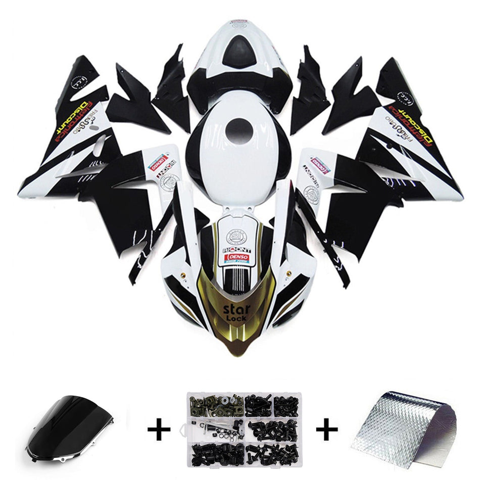 インジェクションフェアリングキット ボディワーク プラスチック ABS カワサキ ZX10R 2004-2005 に適合