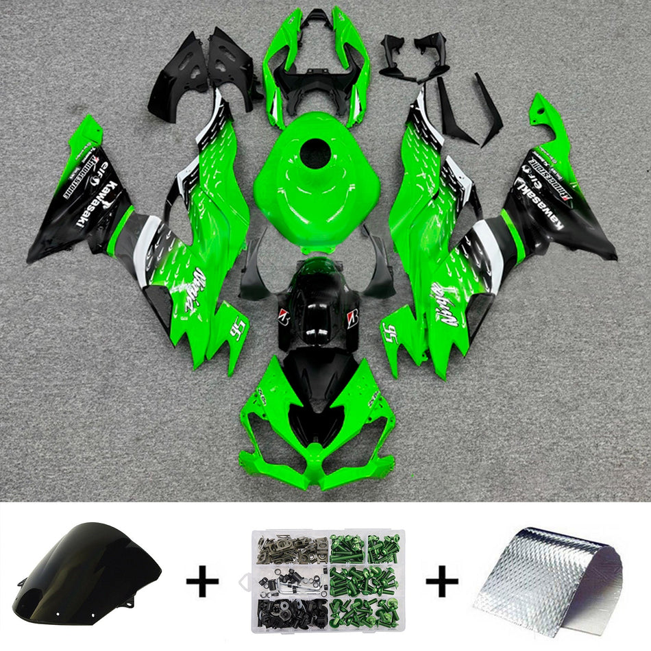 インジェクションフェアリングキット ボディワーク プラスチック ABS カワサキ ZX6R 2019-2023 に適合
