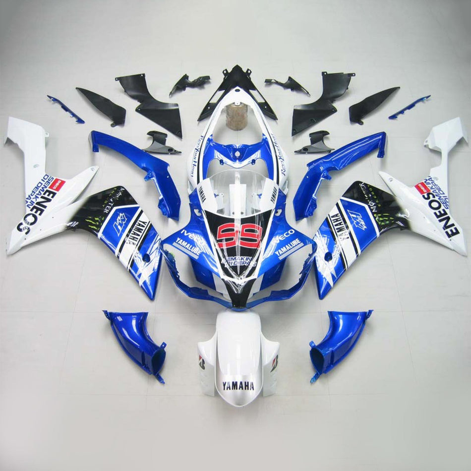 2007-2008 ヤマハ YZF 1000 R1 インジェクションフェアリングキット ボディワーク プラスチック ABS #105