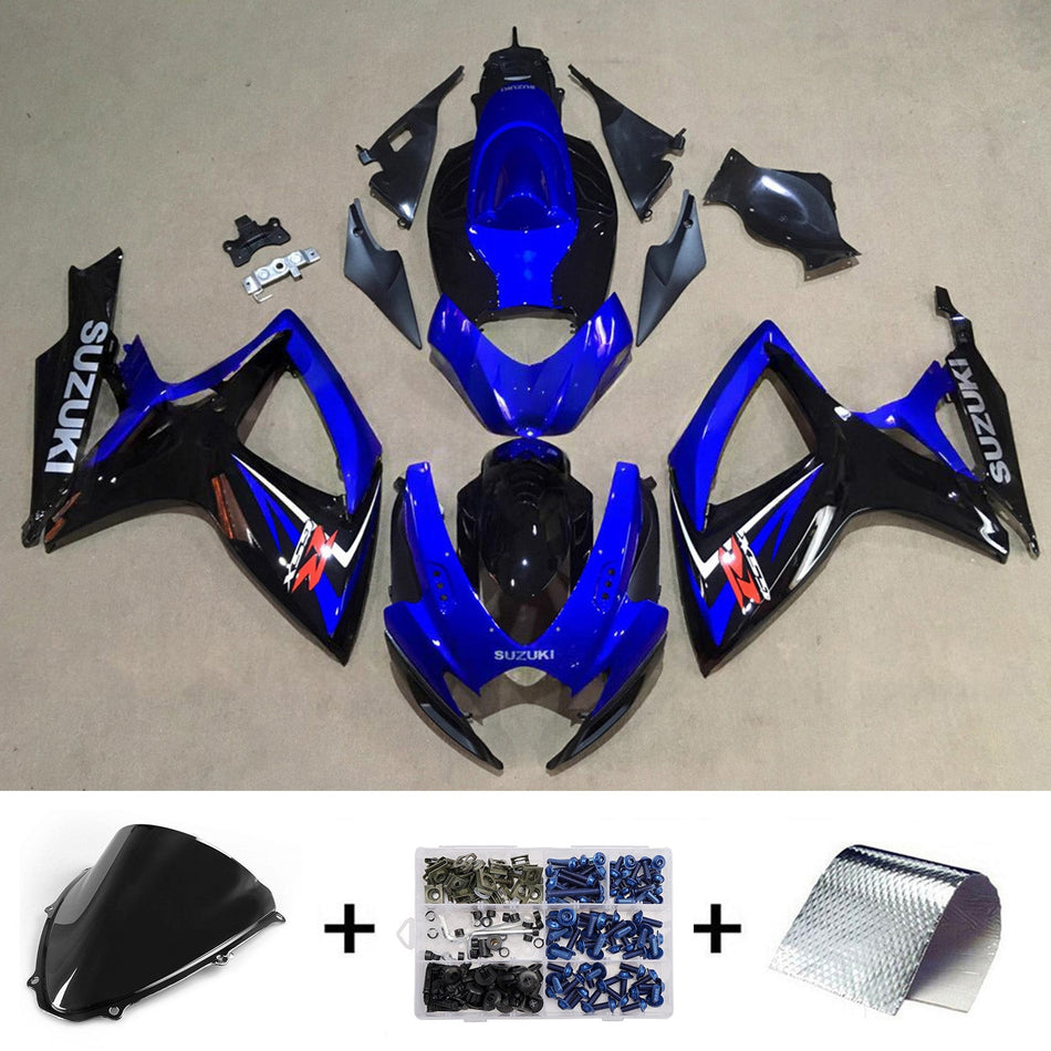 スズキ GSXR 600/750 2006-2007 K6 用 インジェクションフェアリングキット ボディワーク プラスチック ABS