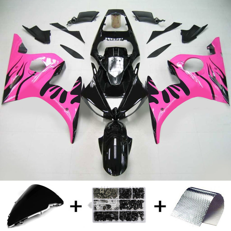 2003-2004 ヤマハ YZF 600 R6 2006-2009 ヤマハ R6S Amotopart インジェクションフェアリングキット ボディワーク プラスチック ABS #133