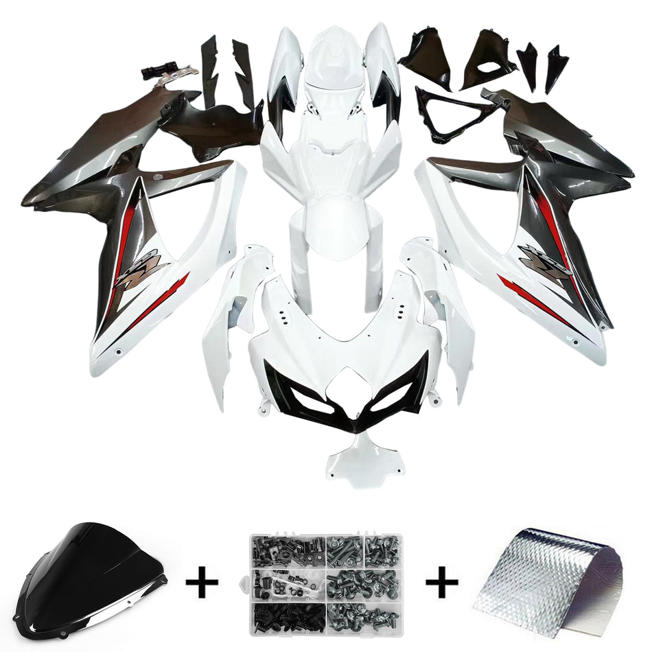 2008-2010 スズキ GSXR 600/750 K8 インジェクションフェアリングキット ボディワーク プラスチック ABS