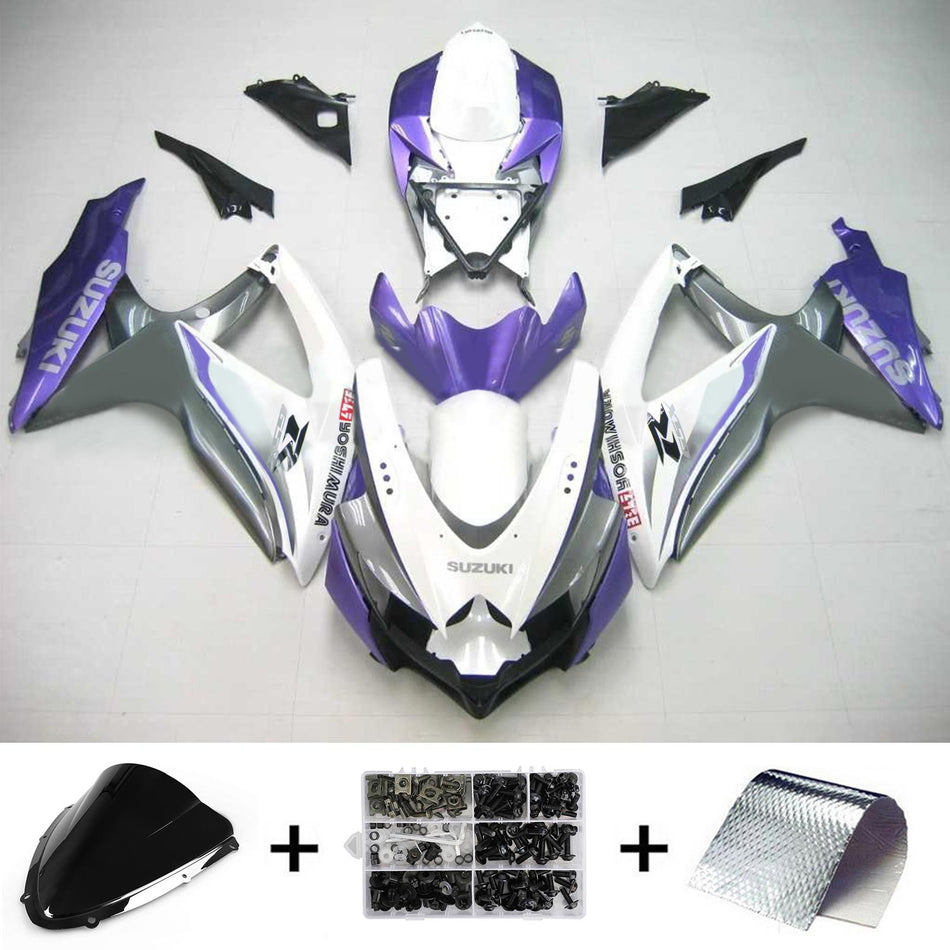 2008-2010 スズキ GSXR 600/750 K8 インジェクションフェアリングキット ボディワーク プラスチック ABS