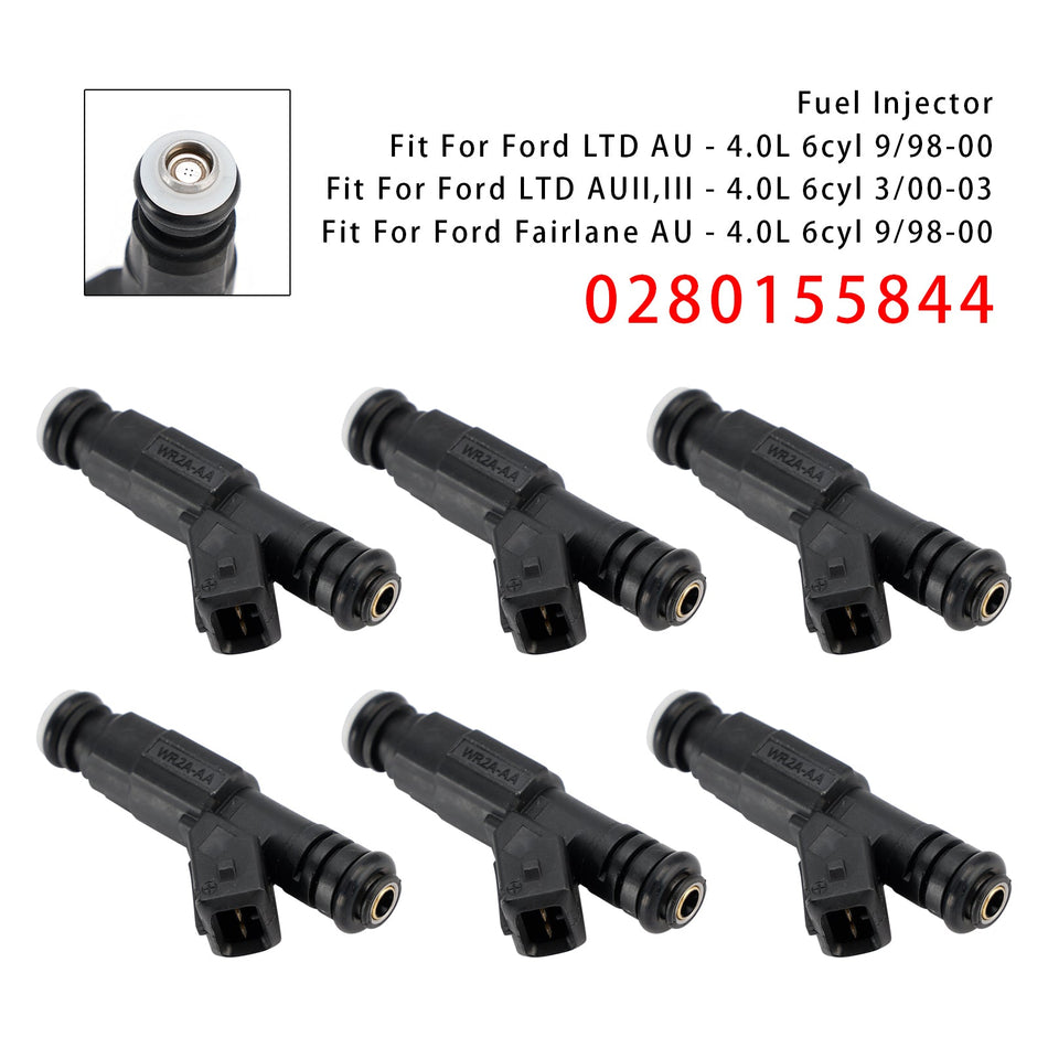 フォード ファルコン AU 4.0L ジープ チェロキー コマンダー用 燃料インジェクター 6個 0280155844