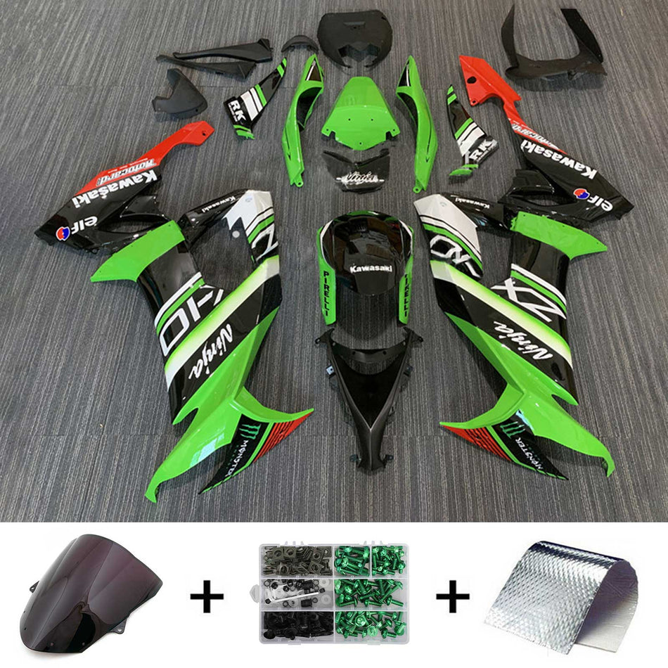 2008-2010 カワサキ ZX10R インジェクションフェアリングキット ボディワーク プラスチック ABS#141