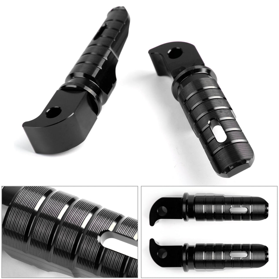 CNC UK ヤマハ FZ09 MT09 M/S MT07 MT10 フットペグ ブラック YZF-R1 リア FZ07 FZ10
