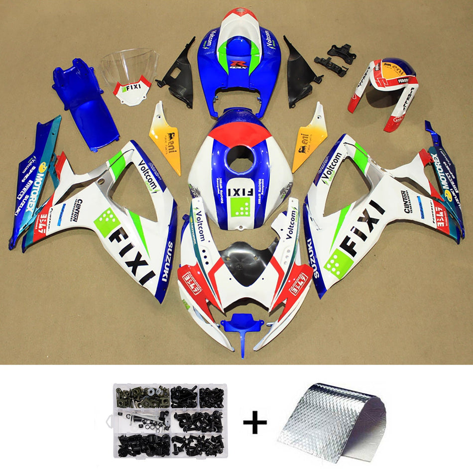 スズキ GSXR 600/750 2006-2007 K6 用 インジェクションフェアリングキット ボディワーク プラスチック ABS