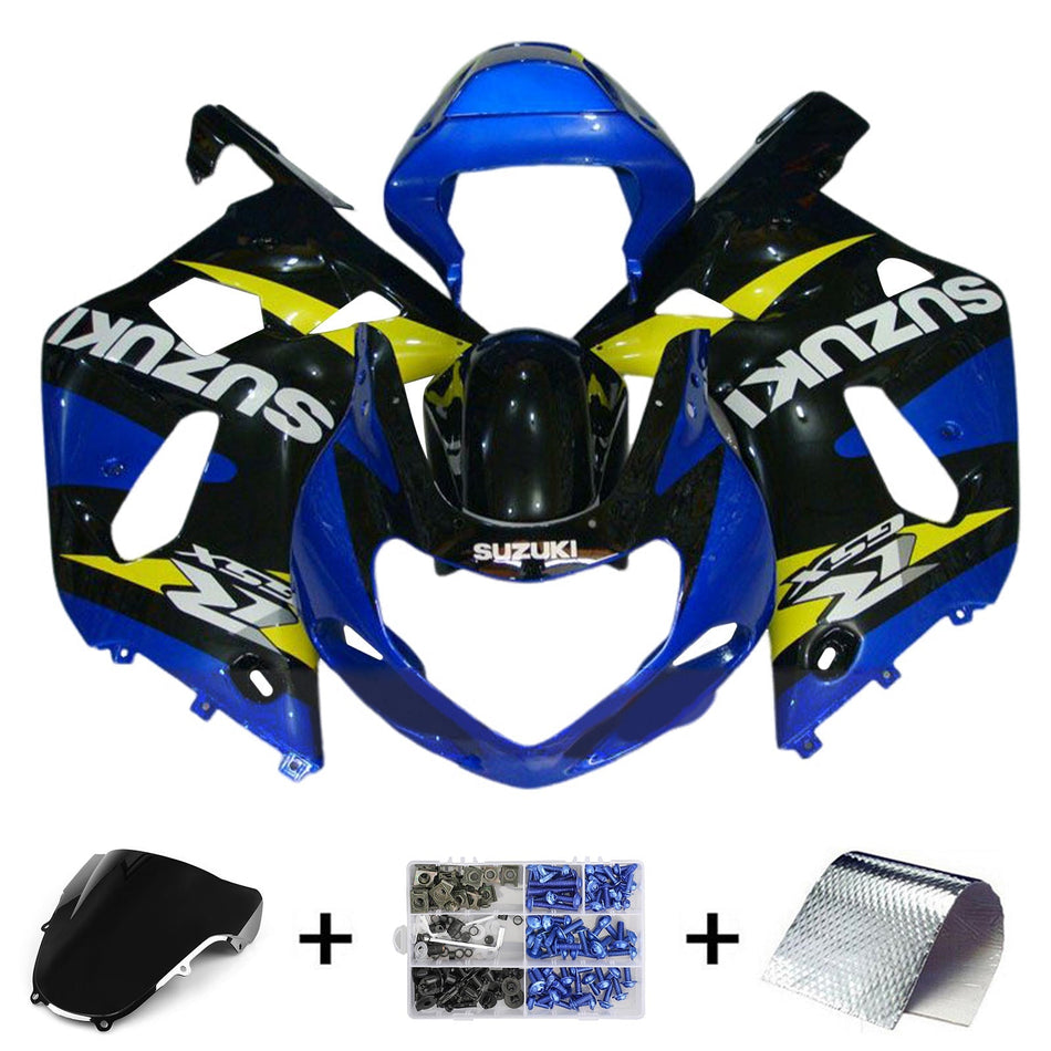 2000-2002 スズキ GSXR1000 K1 K2 フェアリングキット ボディワーク プラスチック ABS