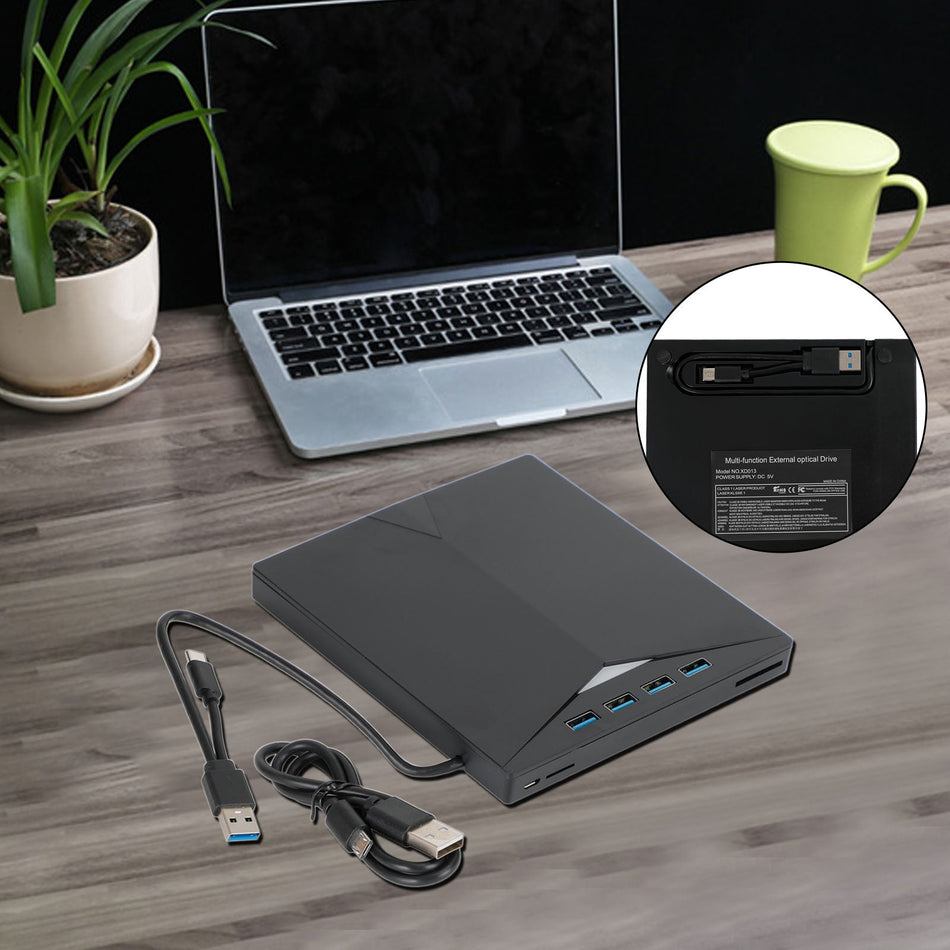 USB Type-C 7 IN 1 外付けレイディスク ライター リーダー BD CD DVD ドライブ USB 3.0 外付け CD/DVD ドライブ ノートパソコン用 7 in 1 USB 3.0 DVD プレーヤー ポータブル バーナー ノートパソコン用外付け DVD ドライブ ノートパソコン デスクトップ PC Mac OS 対応