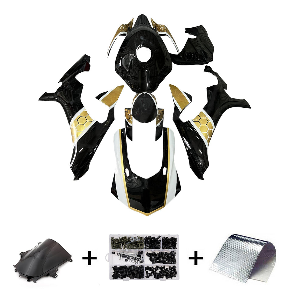 インジェクションフェアリングキット ボディワーク プラスチック ABS ヤマハ YZFR1 YZF-R1 2015-2019用