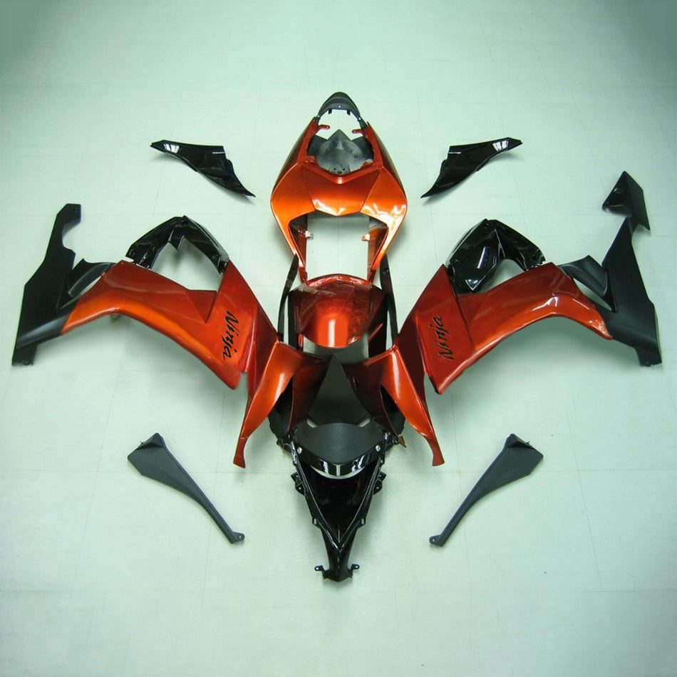 2008-2010 カワサキ ZX10R Amotopart インジェクションフェアリングキット ボディワーク プラスチック ABS #114