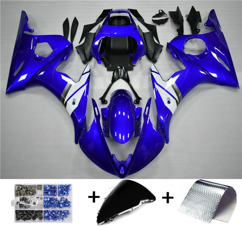 2005 ヤマハ YZF-R6 フェアリング ブルー ホワイト キット
