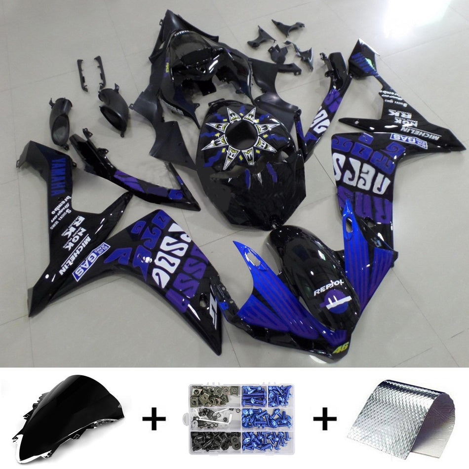2007-2008 ヤマハ YZF 1000 R1 フェアリングキット ボディワーク プラスチック ABS
