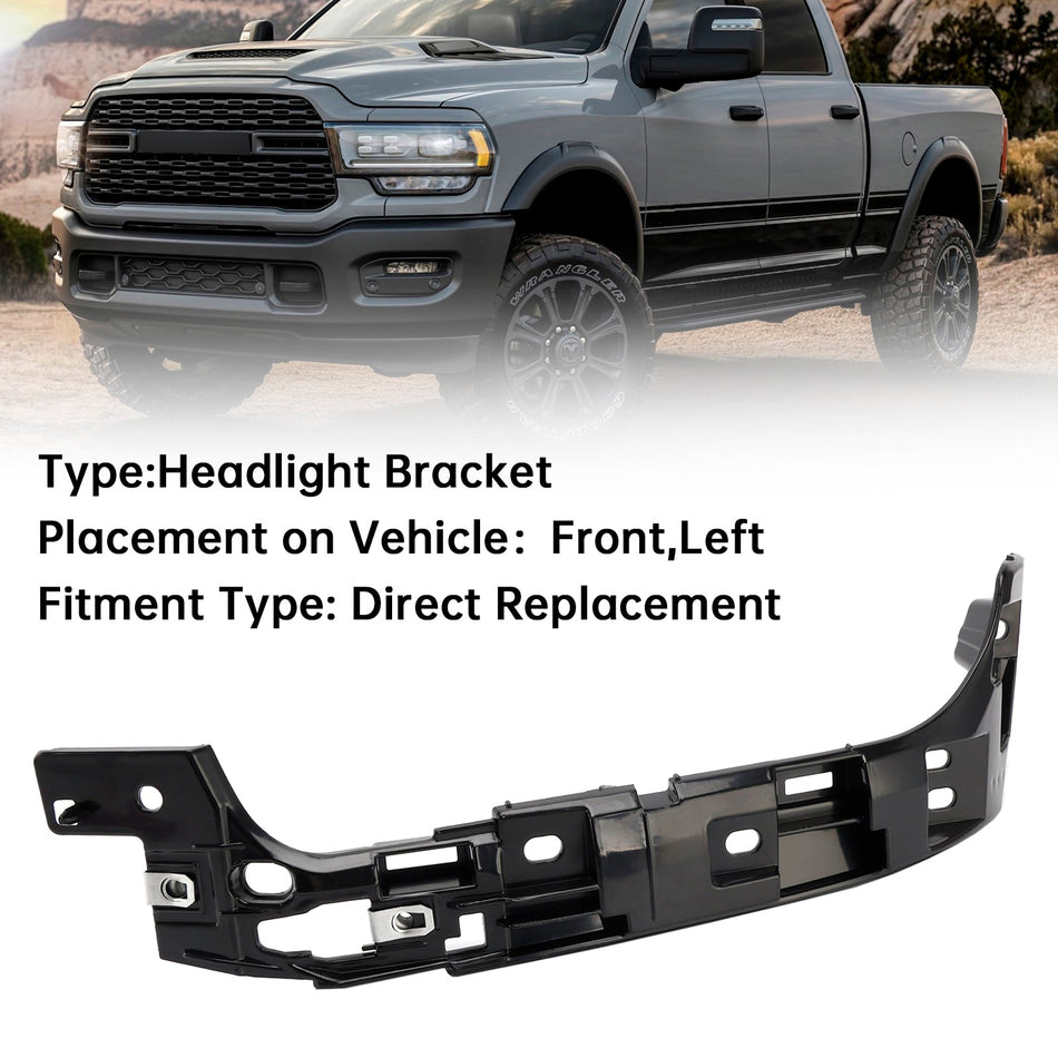 2019-2024 RAM 2500 3500 4500 5500 運転席側左ヘッドライトブラケット 68448771AA