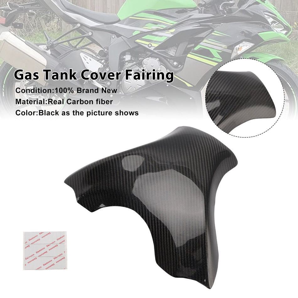 2019-2025 カワサキ ZX-6R ZX6R リアルカーボンファイバー タンクカバー フェアリング