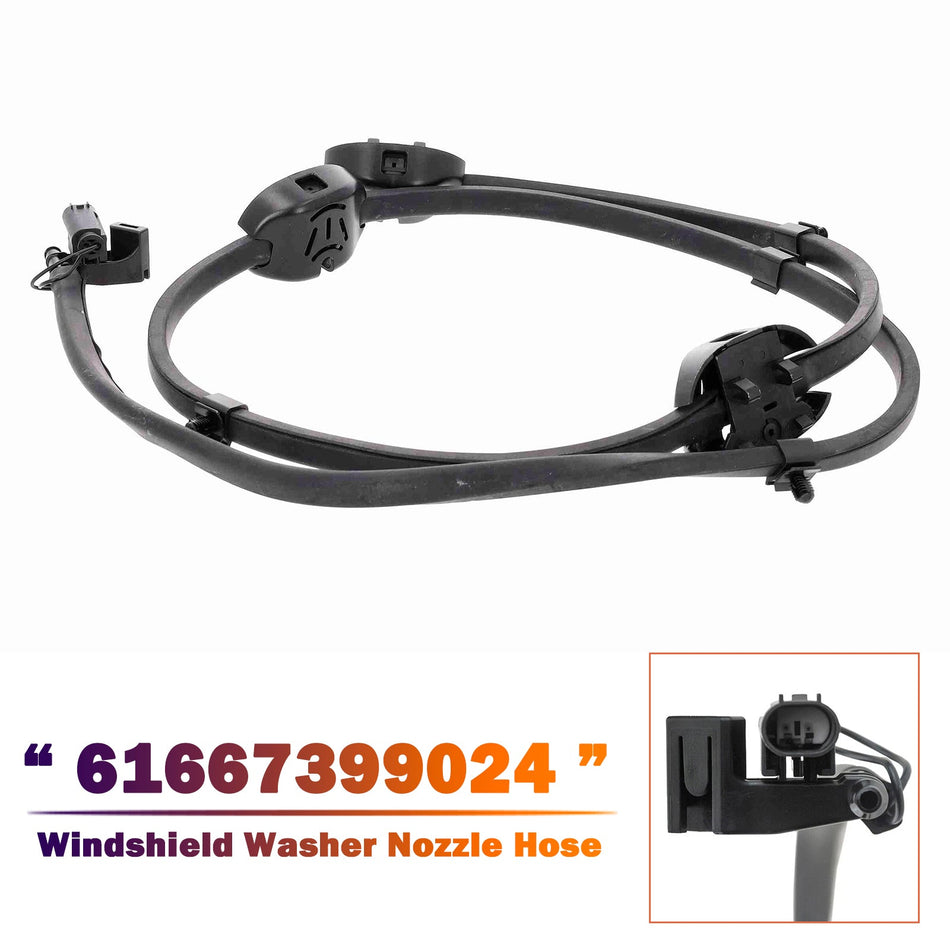 BMW X3 G01 2018-2024用ウィンドシールドウォッシャーノズルホース 61667399024