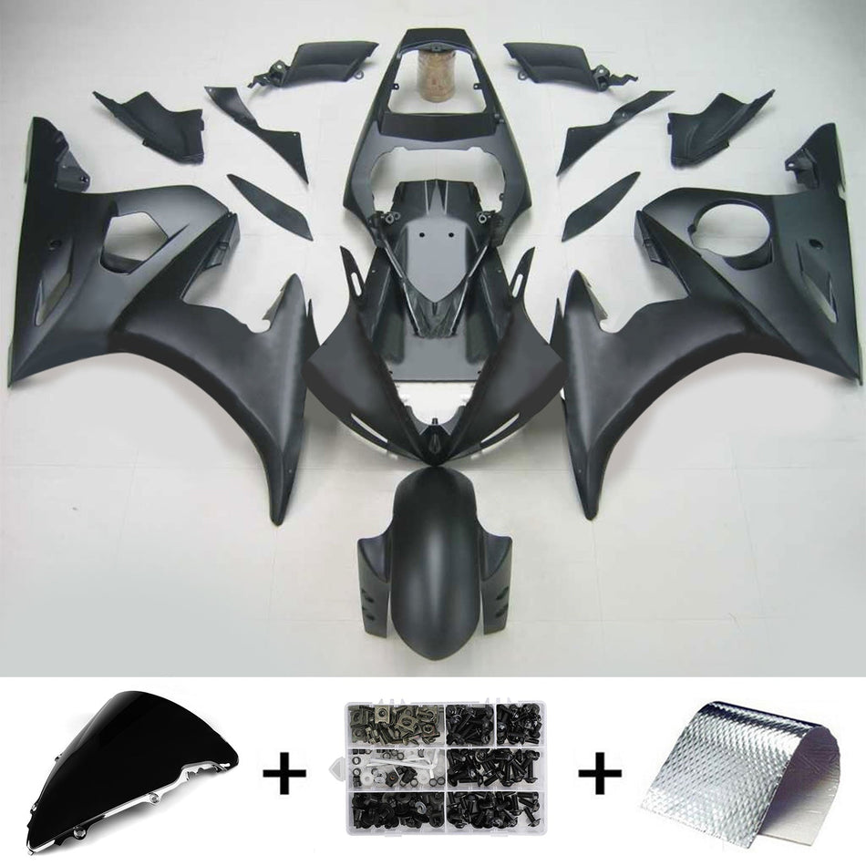2003-2004 ヤマハ YZF 600 R6 2006-2009 R6S Amotopart インジェクションフェアリングキット ボディワーク プラスチック ABS #124