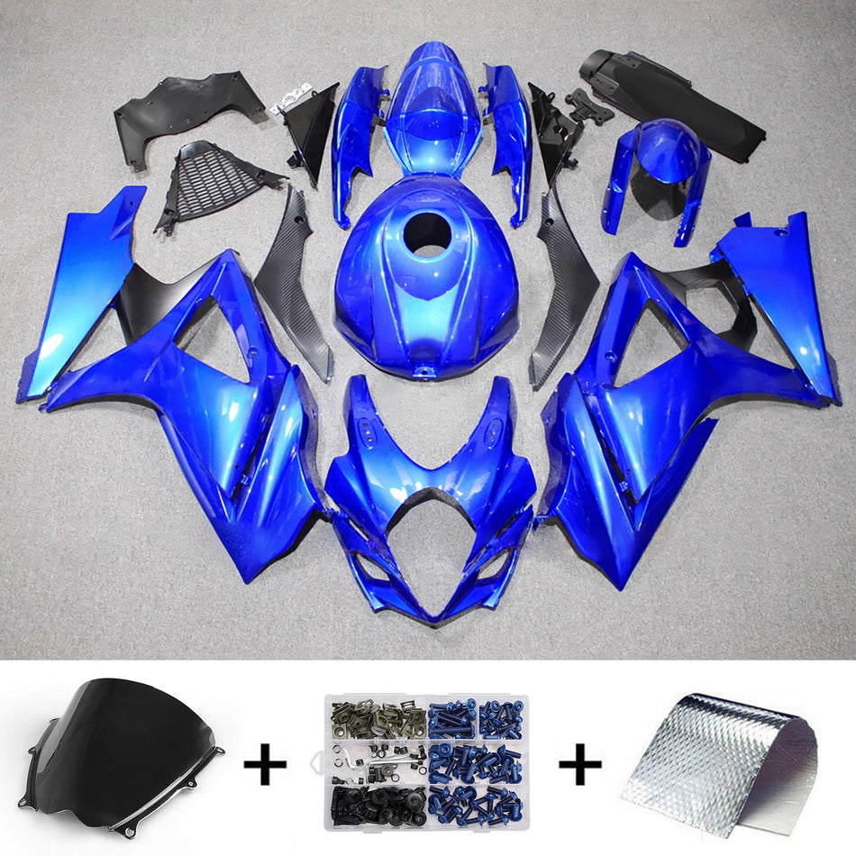 スズキ GSXR1000 2007-2008 K7用 インジェクションフェアリングキット ボディワーク プラスチック ABS
