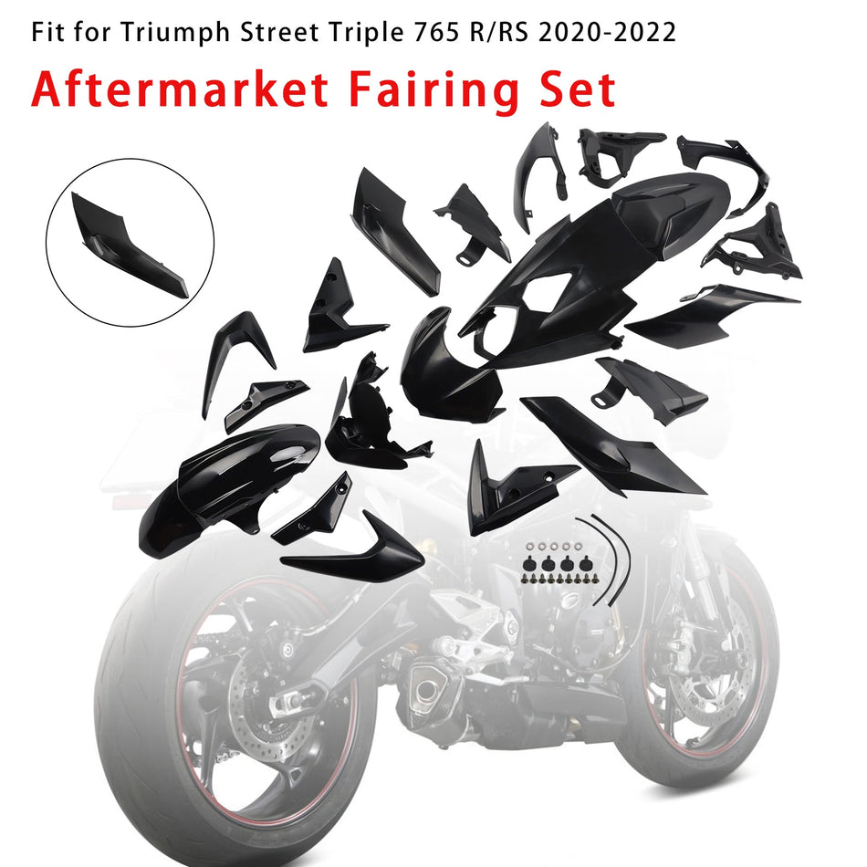 2020-2022 ストリートトリプル 765 R/RS ボディワークフェアリング インジェクション 未塗装