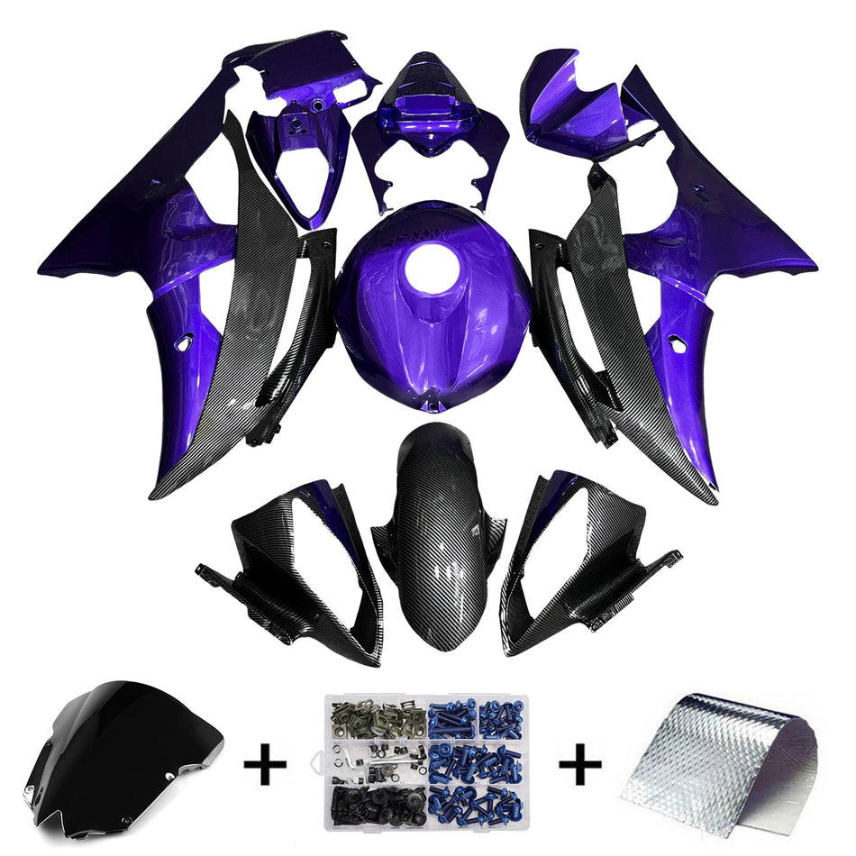 インジェクションフェアリングキット ボディワーク プラスチック ABS ヤマハ YZFR6 YZF-R6 2008-2016用