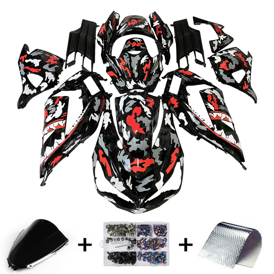 インジェクションフェアリングキット ボディワーク Kawasaki ZX14R ZZR1400 2012-2025 に適合