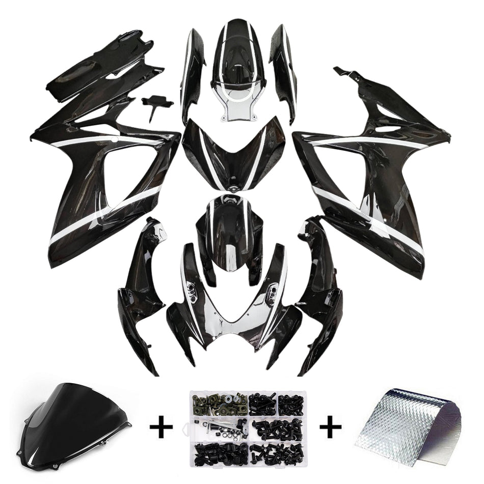 スズキ GSXR 600/750 2006-2007 K6 用 インジェクションフェアリングキット ボディワーク プラスチック ABS
