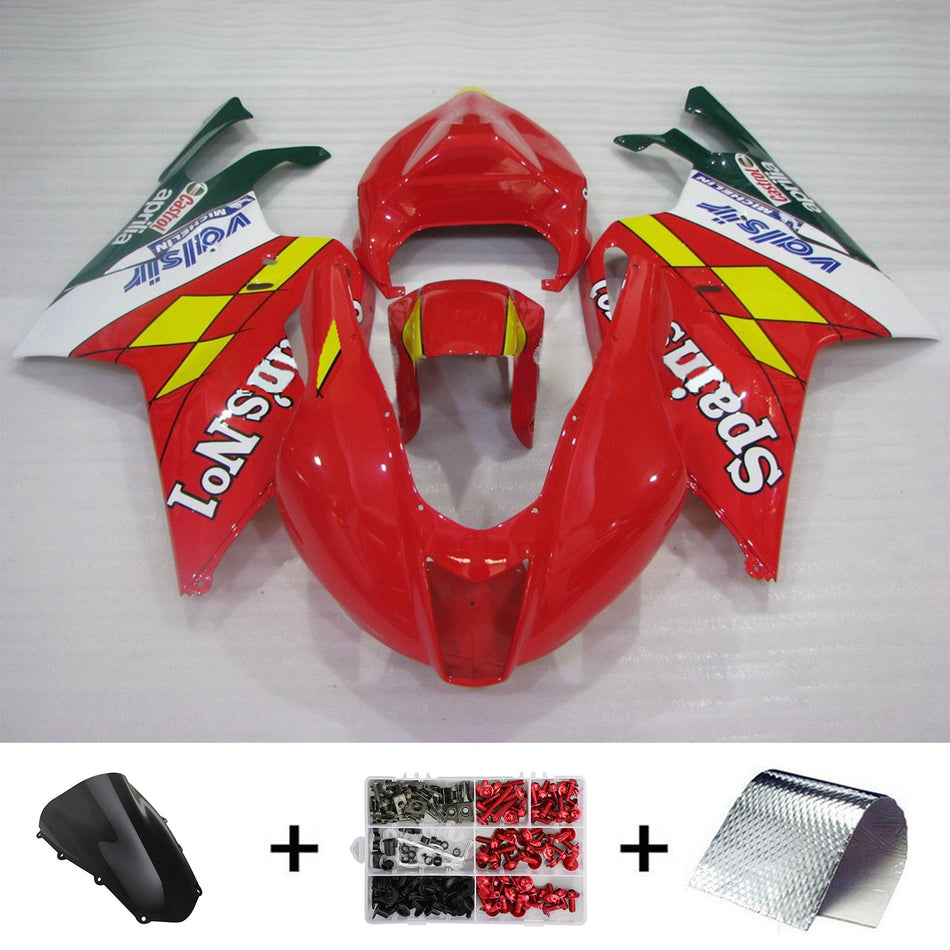 2003-2006 Aprilias RSV1000 Amotopart インジェクションフェアリングキット ボディワーク プラスチック #101