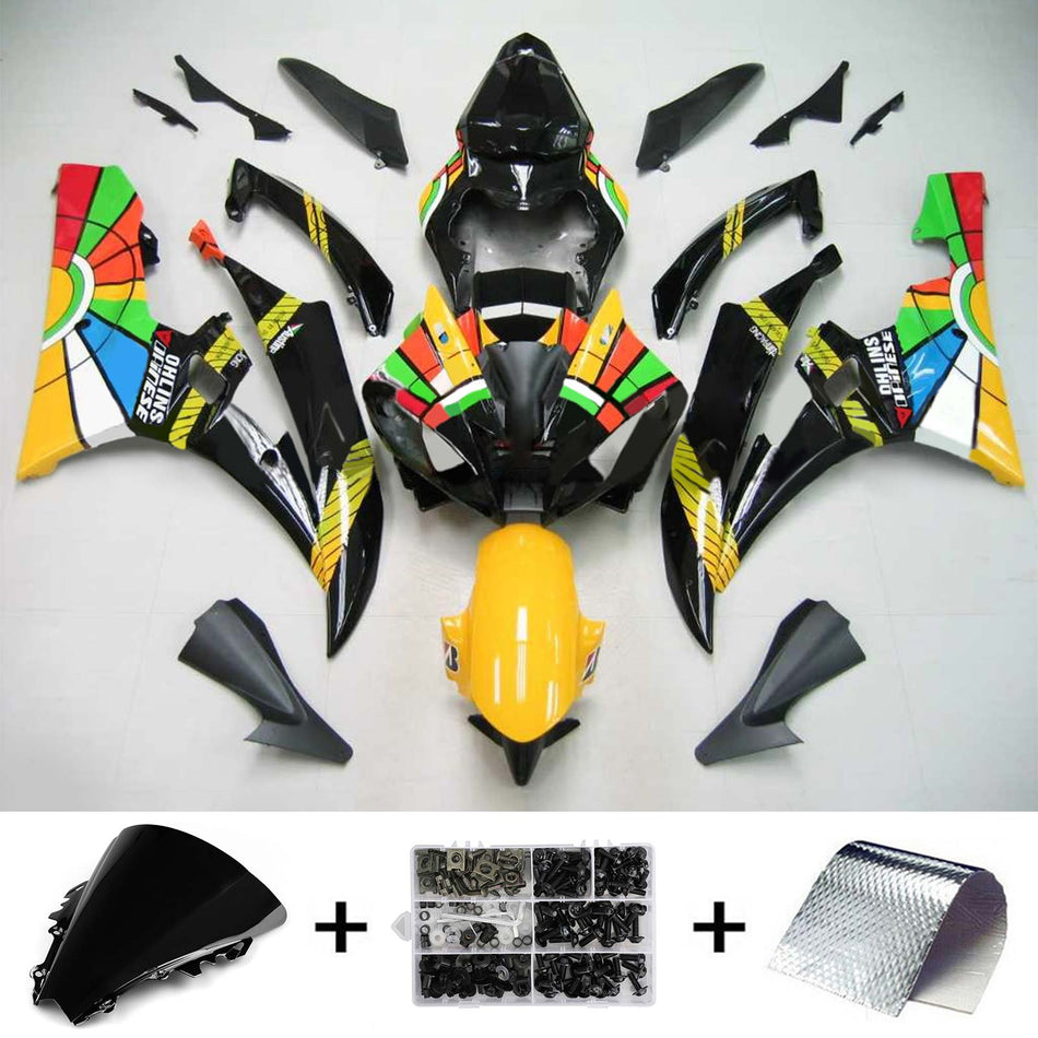 2006-2007 ヤマハ YZF 600 R6 Amotopart インジェクションフェアリングキット ボディワーク プラスチック ABS #127