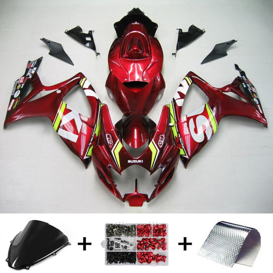 2006-2007 スズキ GSXR 600/750 K6 Amotopart インジェクションフェアリングキット ボディワーク プラスチック ABS #134