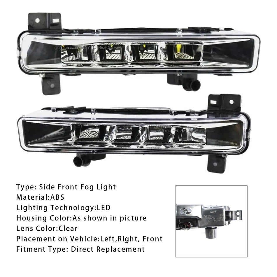 BMW G30 G38 17-19用 LEDフロントデイタイムランニングフォグランプ ペア 63177349131