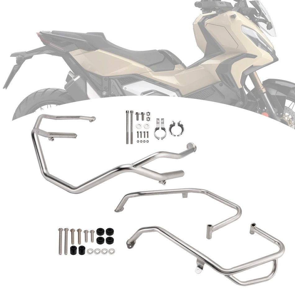 2025年以降 ホンダ X-Adv 750 上部下部キット エンジンガードフレーム クラッシュバー シルバー