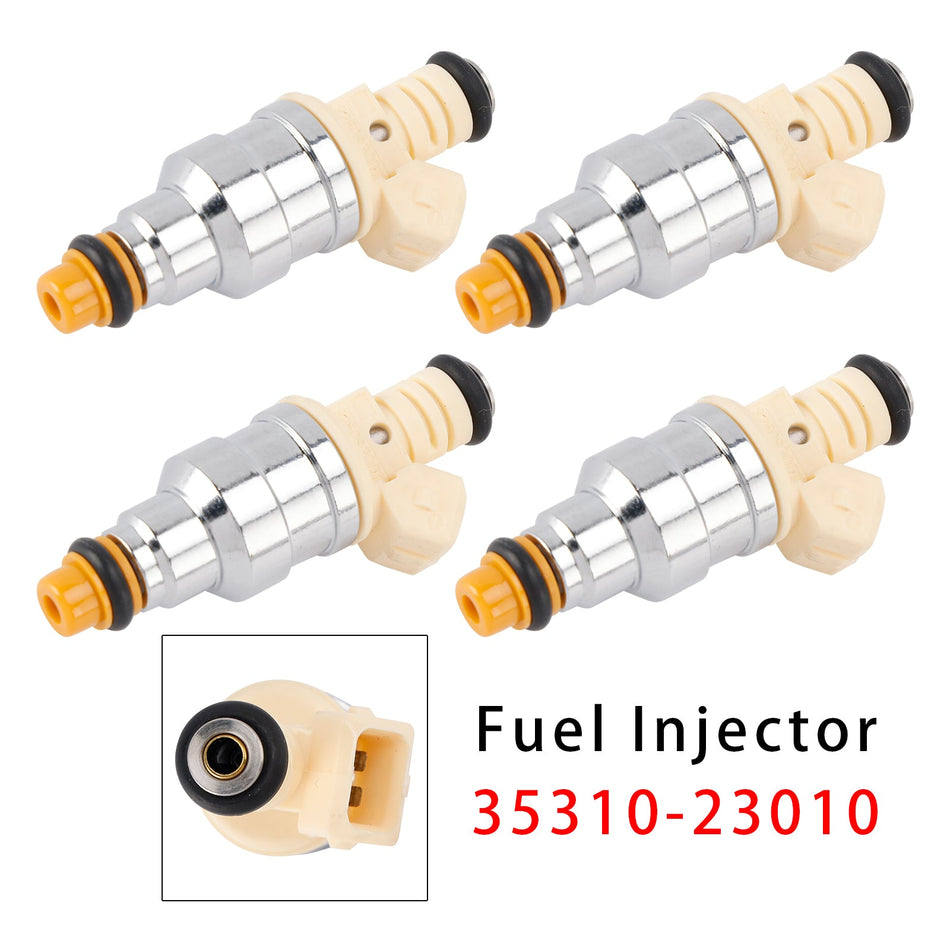 1996-1998 ヒュンダイ エラントラ 1.8L I4 4PCS 燃料インジェクター 35310-23010