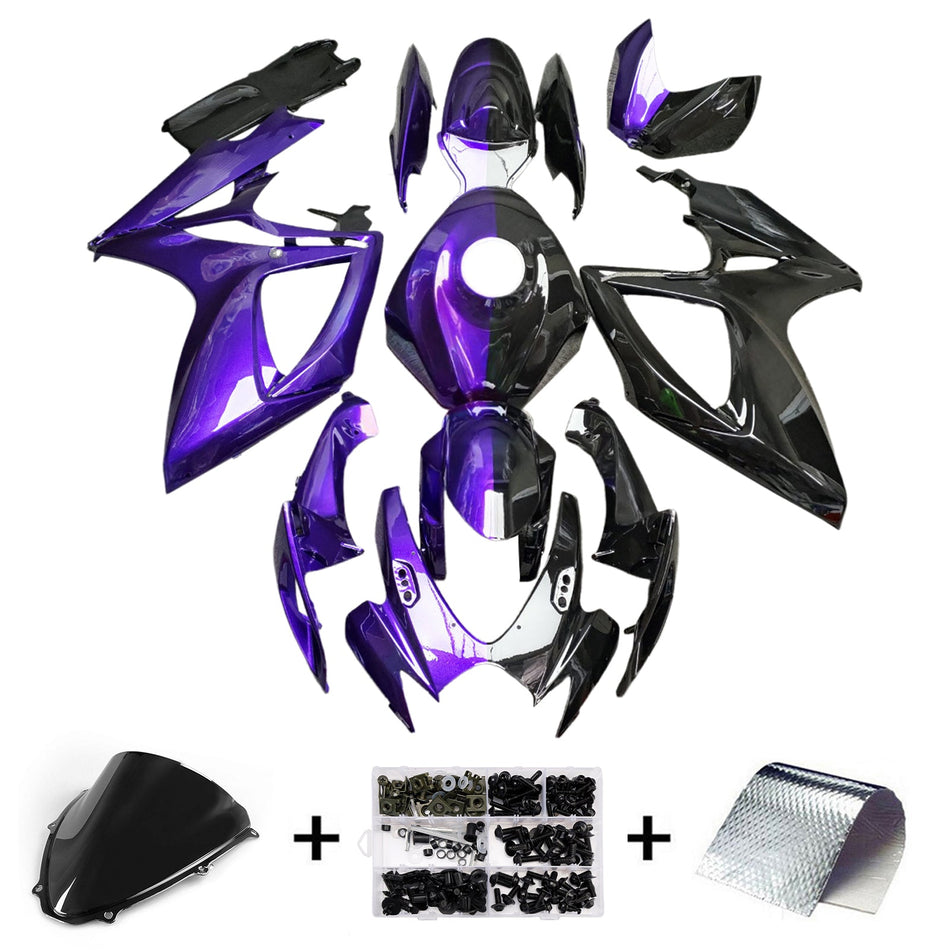 スズキ GSXR 600/750 2006-2007 K6 用 インジェクションフェアリングキット ボディワーク プラスチック ABS