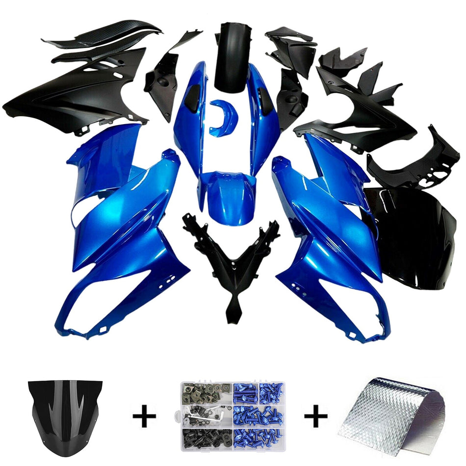 2009-2011 カワサキ Ninja 650 ER-6F EX650 インジェクションフェアリングキット プラスチック
