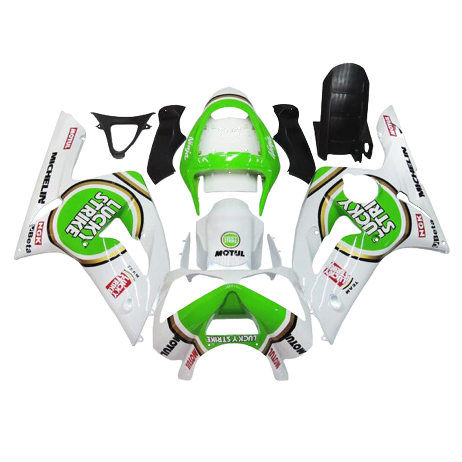 インジェクションフェアリングキット ボディワーク プラスチック ABS カワサキ ZX6R 636 2003-2004 に適合