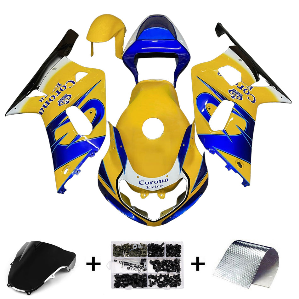 スズキ GSXR600 2001-2003 GSXR750 2000-2003 K1 用インジェクションフェアリングキットボディワーク