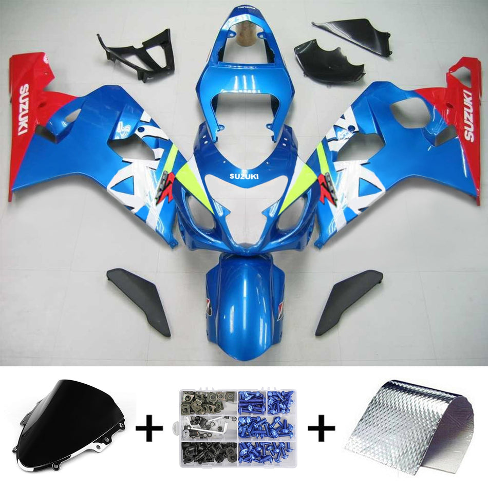 2004-2005 スズキ GSXR 600/750 K4 インジェクションフェアリングキット ボディワーク プラスチック ABS #103 Amotopart