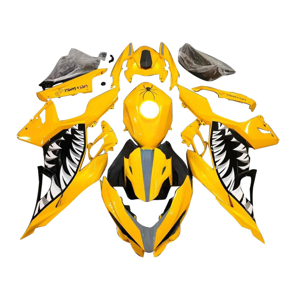 インジェクションフェアリングキット ボディワーク プラスチック ABS カワサキ EX400 Ninja400 2018-2024 に適合