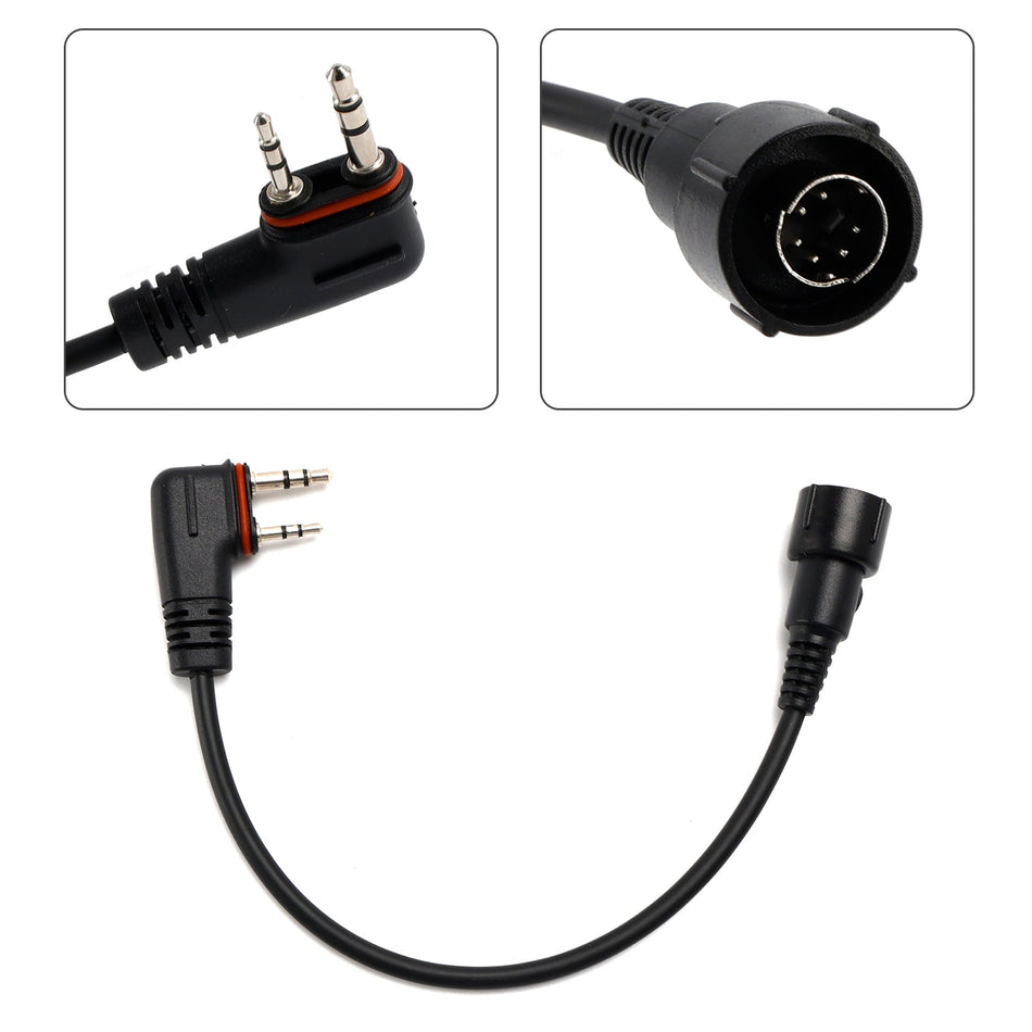ICOM A25CE A25N A24用H42ヘッドホン交換用プラグ-A24変換ケーブル