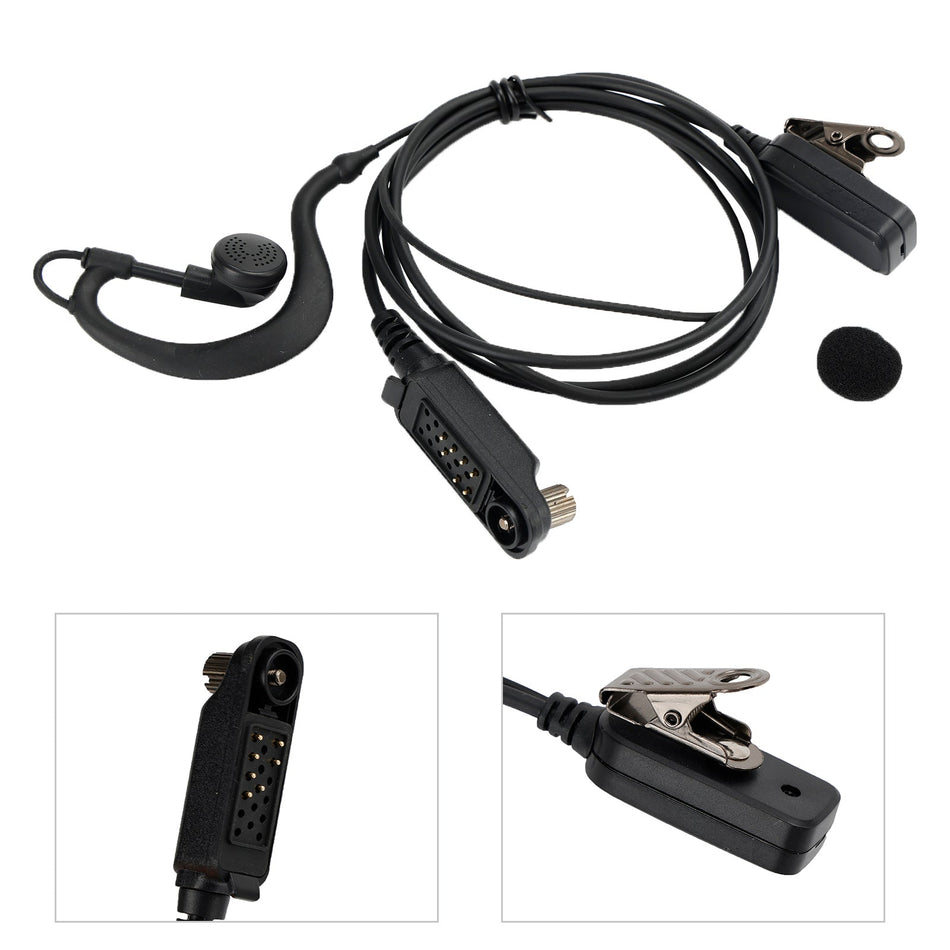 Caltta PD790-025 イヤーフックヘッドセット 楕円形 PTT 一体型トランシーバー Caltta PD790 用