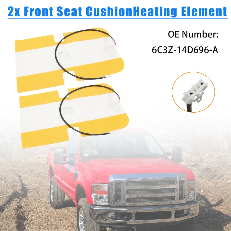 2005-2010 フォード F350 スーパーデューティ 左＆右フロントシートクッションヒーターエレメント 6C3Z14D696A